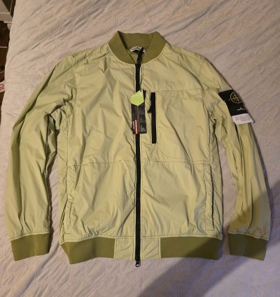 Stone Island Bomber Jacket Light Green Sz Xl Nwt