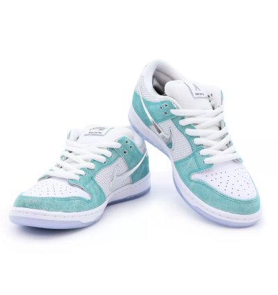 Nike Sb Dunk Low Pro Qs Turbo Green Silver Fd2562-400