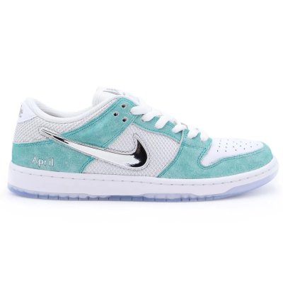 Nike Sb Dunk Low Pro Qs Turbo Green Silver Fd2562-400