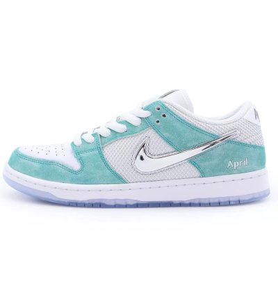 Nike Sb Dunk Low Pro Qs Turbo Green Silver Fd2562-400