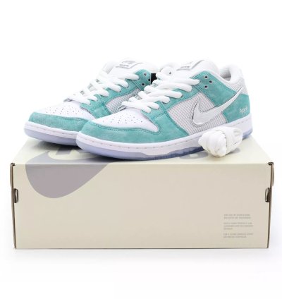 Nike Sb Dunk Low Pro Qs Turbo Green Silver Fd2562-400