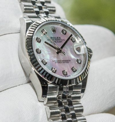 Rolex Datejust 31 Mother Of Pearl Dial - White Gold Stainless Steel - Jubilee Bracelet