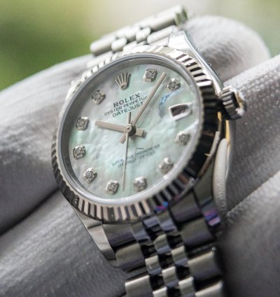 Rolex Datejust 31 Mother Of Pearl Dial - White Gold Stainless Steel - Jubilee Bracelet
