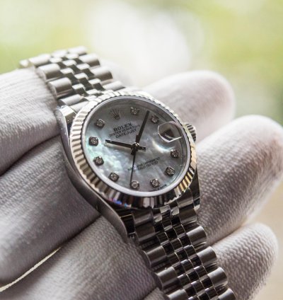 Rolex Datejust 31 Mother Of Pearl Dial - White Gold Stainless Steel - Jubilee Bracelet