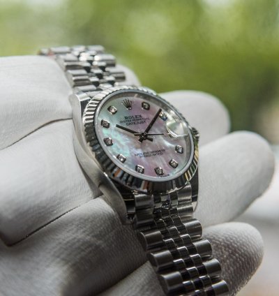 Rolex Datejust 31 Mother Of Pearl Dial - White Gold Stainless Steel - Jubilee Bracelet