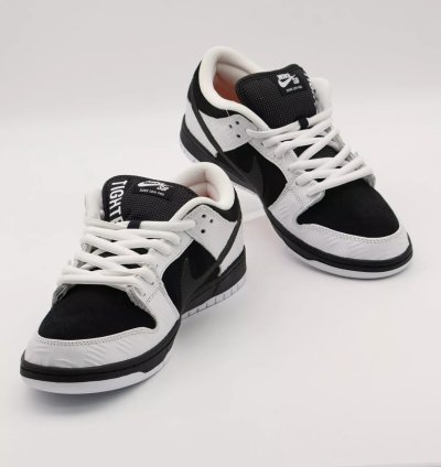 Nike Sb Dunk Low Pro Qs Black White Safety Orange Fd2629-100 Tightbooth