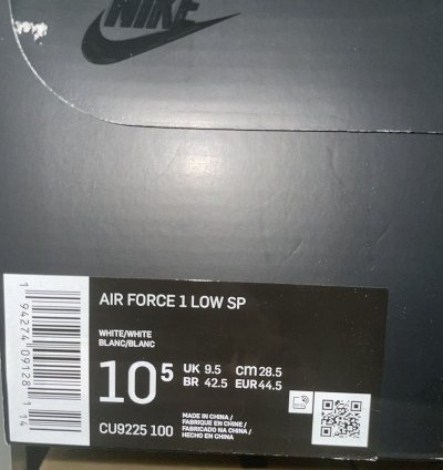 Nike Supreme White Air Force 1 Low