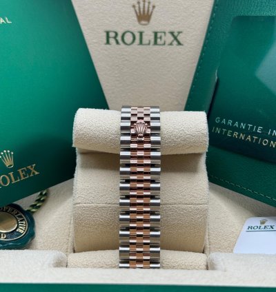 Rolex Datejust 31 New 2024 Mother Of Pearl Diamond Dial Diamond Bezel Two Tone Rose Gold Jubilee