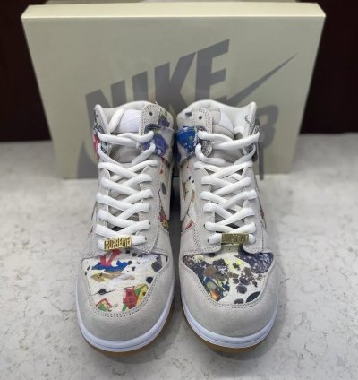 Nike Dunk High Sb X Supreme Rammellzee 2023 fd8779-100