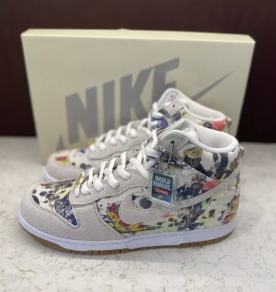 Nike Dunk High Sb X Supreme Rammellzee 2023 fd8779-100