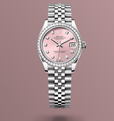 Rolex Datejust 31 New 2024 Pink Diamond Dial Diamond Bezel Stainless Steel Jubilee Bracelet