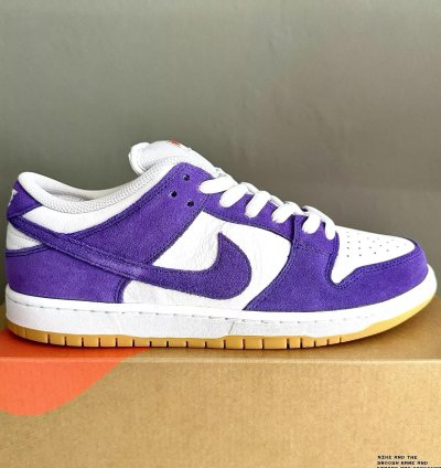 Nike Sb Dunk Low Pro Iso Orange Label Court Purple Dv5464 500