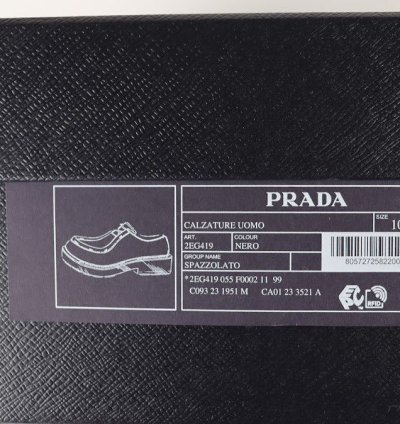 O1rshd 10 Prada Derby Shoes Loafers In Black