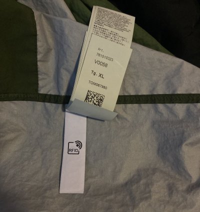 Stone Island Compass-patch Crinkled Zip-up Overshirt