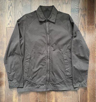 Stone Island Cotton Satin Overshirt Jacket Dark Brown Fw20
