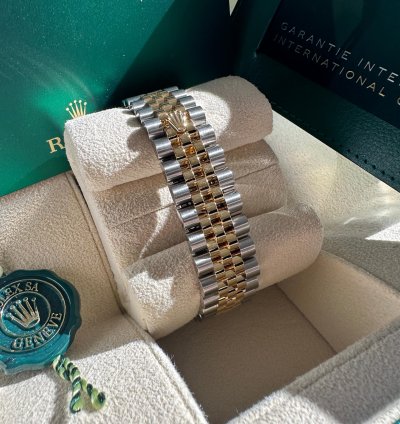 Rolex Datejust 31 New 2024 Silver Diamond Dial Diamond Bezel Two Tone Yellow Gold Jubilee