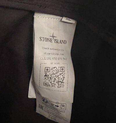Stone Island Cotton Twill Black Jacket Xl