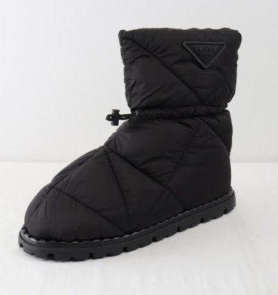 O1rshd1 Padded Re-nylon Booties In Black