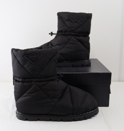 O1rshd1 Padded Re-nylon Booties In Black