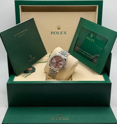 Rolex Datejust 31 New 2025 Pink Diamond Dial Diamond Bezel Stainless Steel Jubilee Bracelet