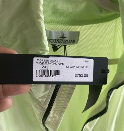 Stone Island Crinkle Reps Ny Dyed Jacket Sz Xxl