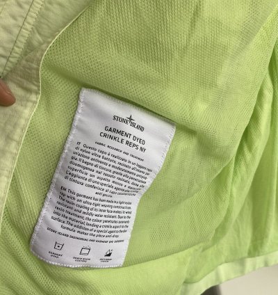 Stone Island Crinkle Reps Ny Dyed Jacket Sz Xxl