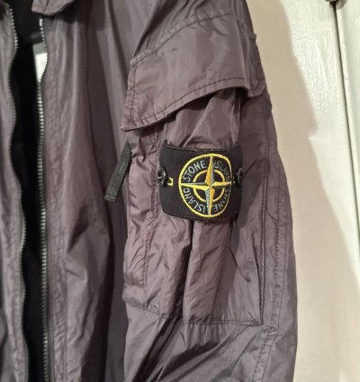 Stone Island Crinkle Reps Ny Overshirt Charcoal Grey Nwt