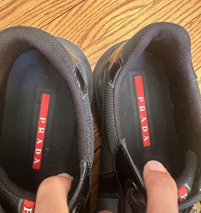 Patent Leather Prada America Cup Sneakers