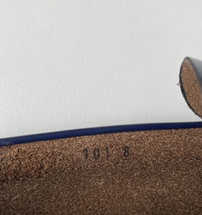 Polished Cobalt Blue Leather Loafers