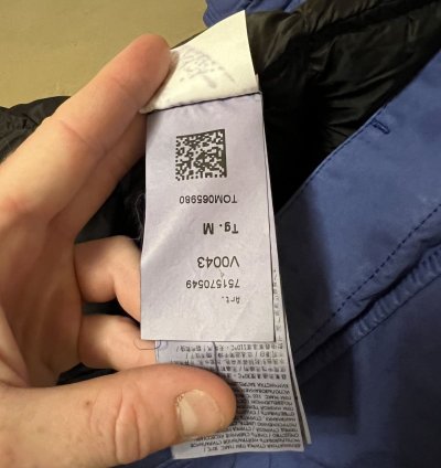 Stone Island David Tc Down Perrywinkle