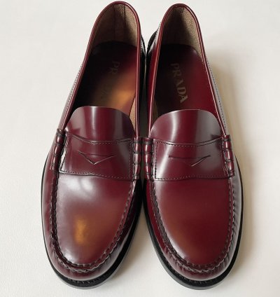 Polished Oxblood Leather Loafers