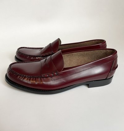 Polished Oxblood Leather Loafers