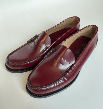 Polished Oxblood Leather Loafers