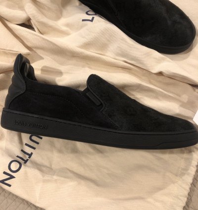 Pony Hair Frontrow Slip On Sneakers 8 Anthracite