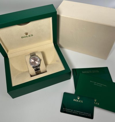Rolex Datejust 31 Pink Diamond Dial Diamond Bezel Oyster
