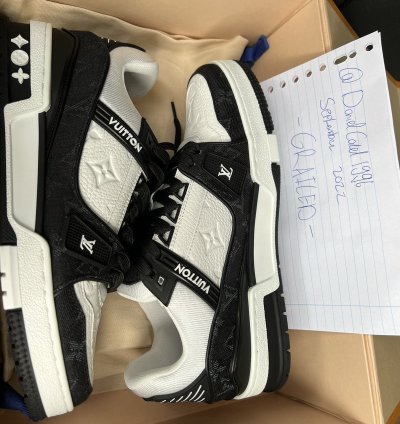 Pop Up Lv5 5 Trainer Black Denim Lv