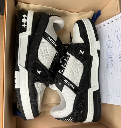 Pop Up Lv5 5 Trainer Black Denim Lv