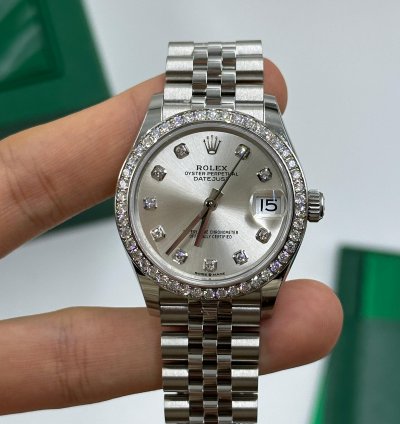 Rolex Datejust 31 Siilver Diamonds Jub