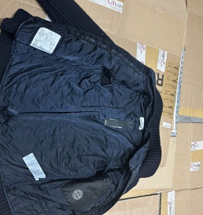 Stone Island Double Layered Knitted Cardigan