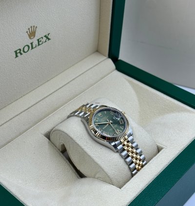 Rolex Datejust 31 Vi Green Roman Jub