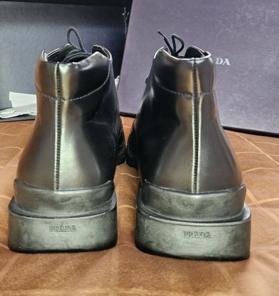 Prada 1999 Square Toe Ankle Boots Brand New Og Box