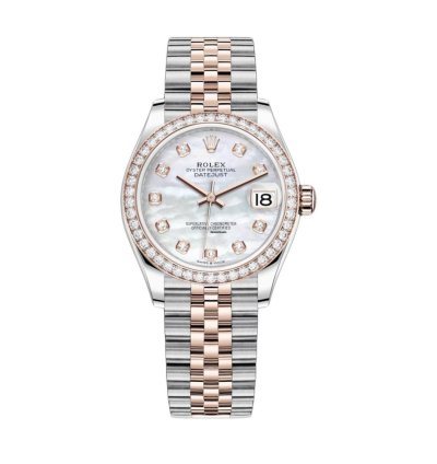 Rolex Datejust 31mm Mother Of Pearl Dial Rose Gold Steel 278381rbr