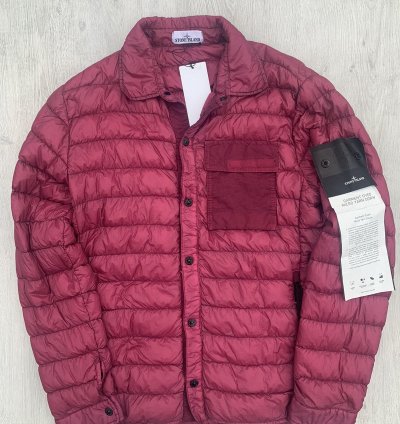 Stone Island Down Filled Garment Dyed Micro Yarn Jacket