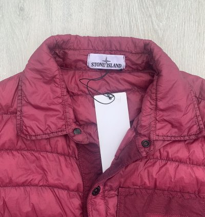 Stone Island Down Filled Garment Dyed Micro Yarn Jacket