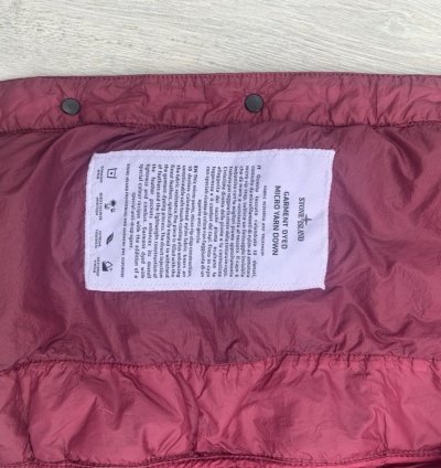 Stone Island Down Filled Garment Dyed Micro Yarn Jacket