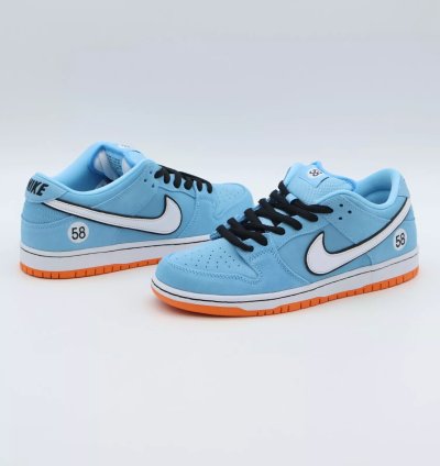 Nike Sb Dunk Low Club 58 Gulf Racing Blue Chill Safety Orange