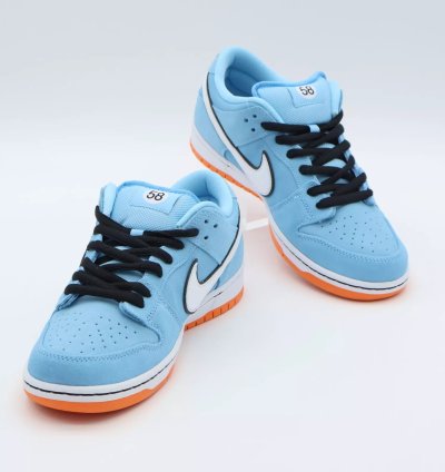 Nike Sb Dunk Low Club 58 Gulf Racing Blue Chill Safety Orange