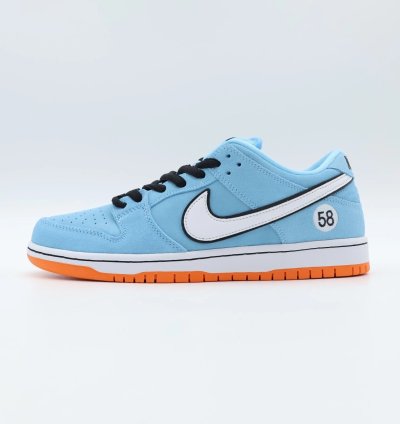 Nike Sb Dunk Low Club 58 Gulf Racing Blue Chill Safety Orange