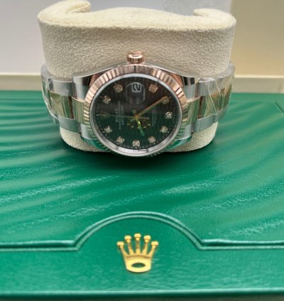Rolex Datejust 36 126231 Grey Fluted Diamond Oyster