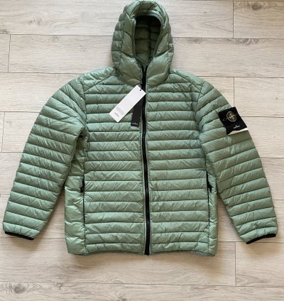 Stone Island Down Jacket Loom Woven Chambers -nylon Down-tc